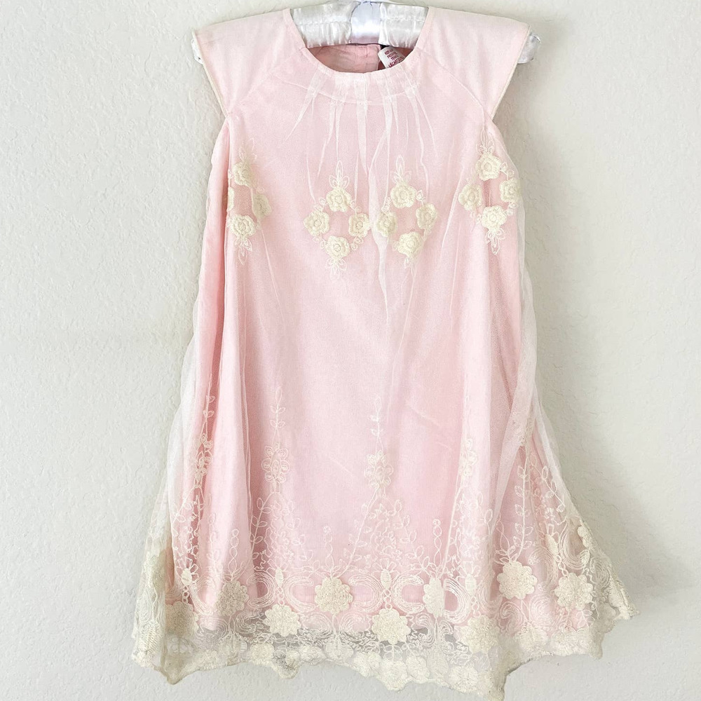 Max Studio Toddler Girls Pink Lace Dress Size 4T